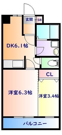 泉中央駅 徒歩22分 5階の物件間取画像